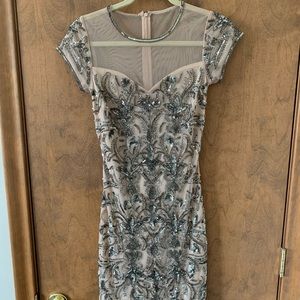 UNIQUE Miss Selfridge sequin backless cocktail dress